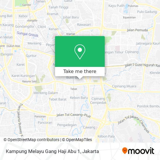 Kampung Melayu Gang Haji Abu 1 map