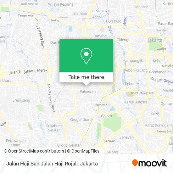 Jalan Haji San Jalan Haji Rojali map