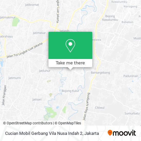 Cucian Mobil Gerbang Vila Nusa Indah 2 map