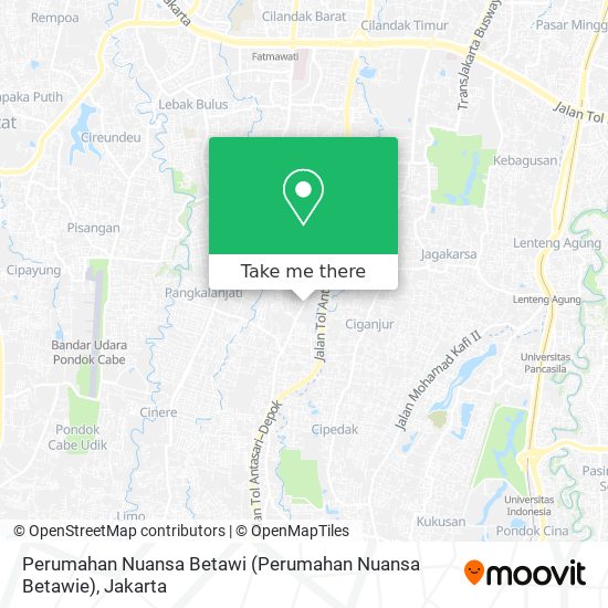 Perumahan Nuansa Betawi (Perumahan Nuansa Betawie) map
