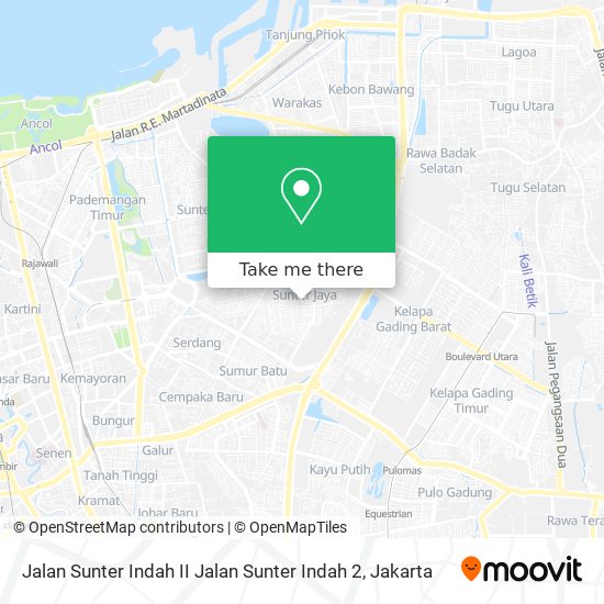 Jalan Sunter Indah II Jalan Sunter Indah 2 map