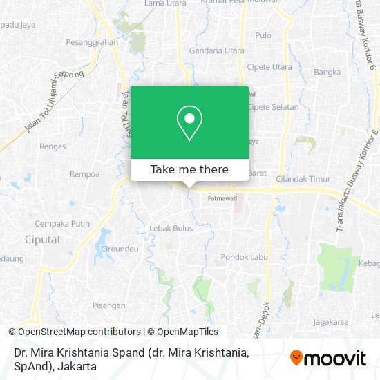 Dr. Mira Krishtania Spand (dr. Mira Krishtania, SpAnd) map