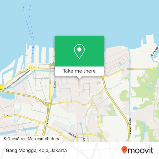 Gang Mangga, Koja map