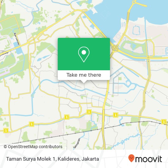 Taman Surya Molek 1, Kalideres map