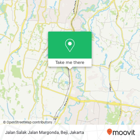 Jalan Salak Jalan Margonda, Beji map