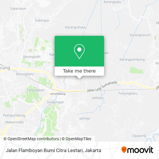 Jalan Flamboyan Bumi Citra Lestari map