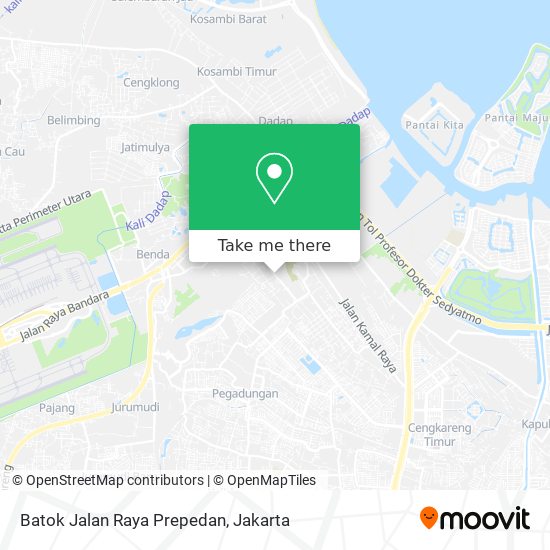 Batok Jalan Raya Prepedan map