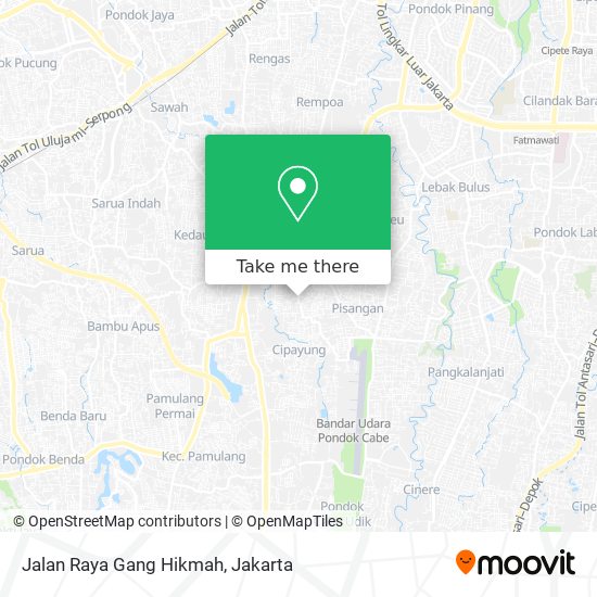 Jalan Raya Gang Hikmah map