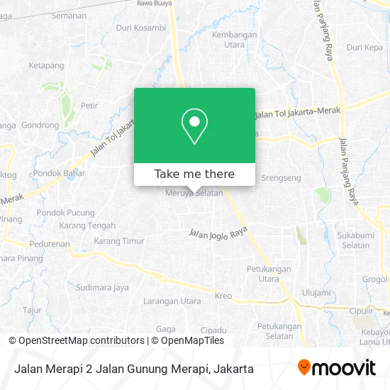 Jalan Merapi 2 Jalan Gunung Merapi map