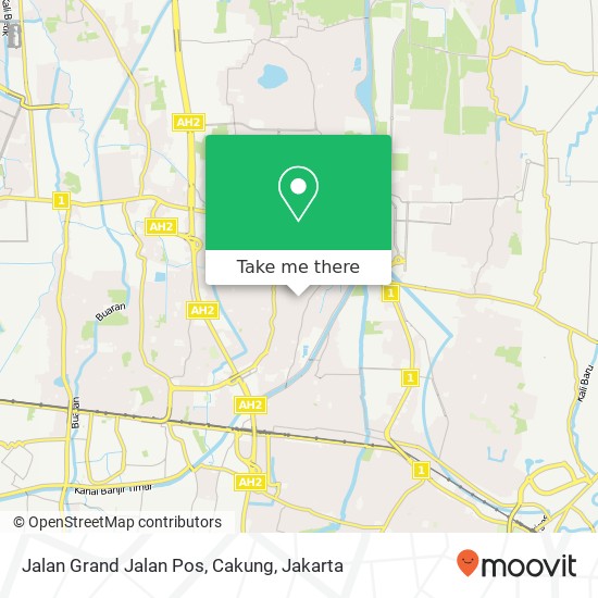 Jalan Grand Jalan Pos, Cakung map