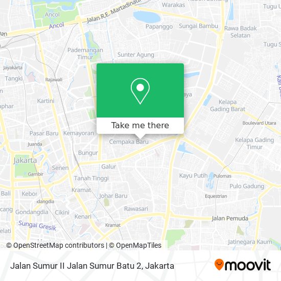 Jalan Sumur II Jalan Sumur Batu 2 map