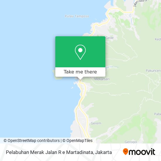 Pelabuhan Merak Jalan R e Martadinata map