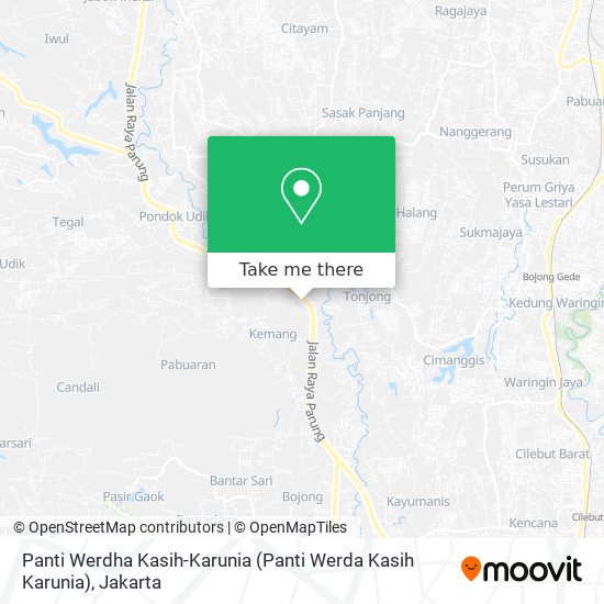 Panti Werdha Kasih-Karunia map
