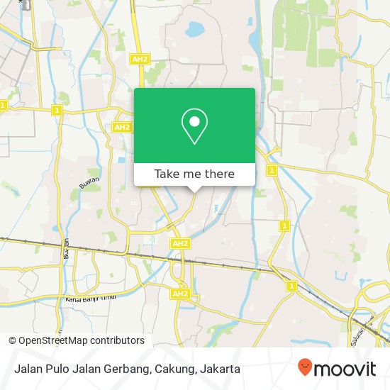 Jalan Pulo Jalan Gerbang, Cakung map