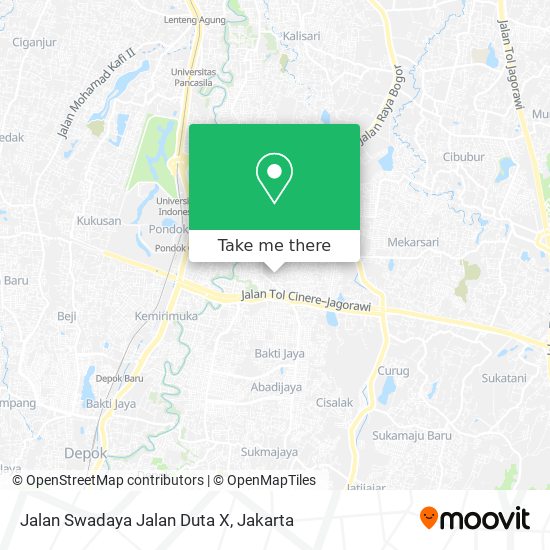 Jalan Swadaya Jalan Duta X map