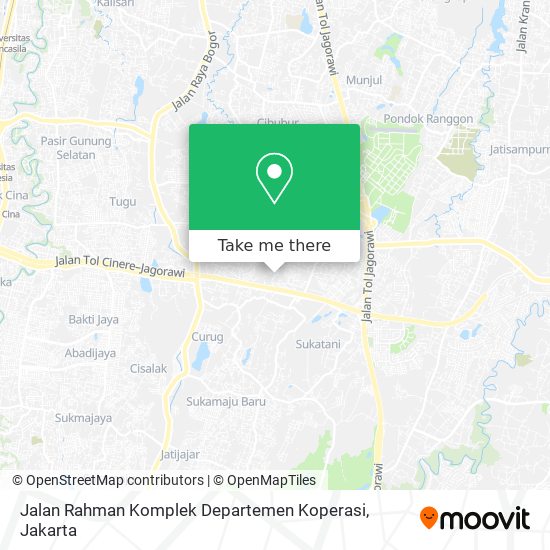 Jalan Rahman Komplek Departemen Koperasi map