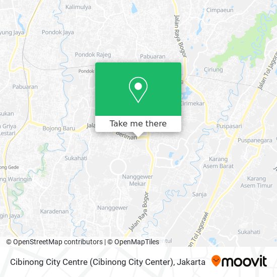 Cibinong City Centre (Cibinong City Center) map