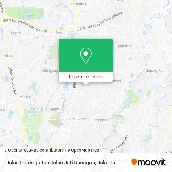 Jalan Perempatan Jalan Jati Ranggon map