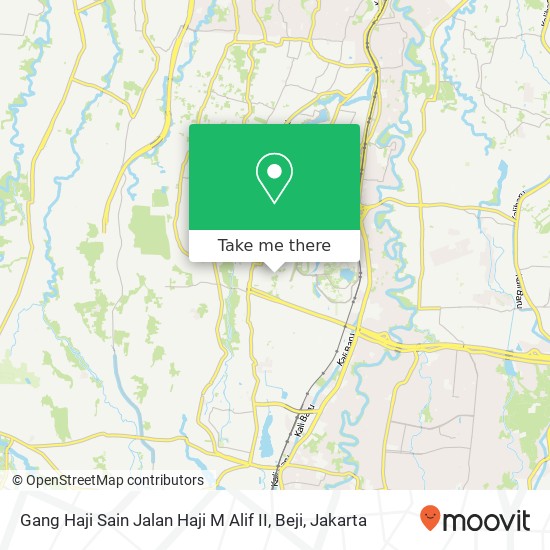 Gang Haji Sain Jalan Haji M Alif II, Beji map