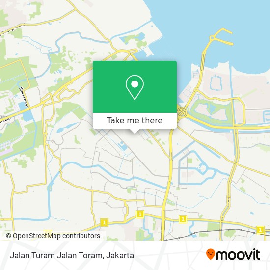 Jalan Turam Jalan Toram map