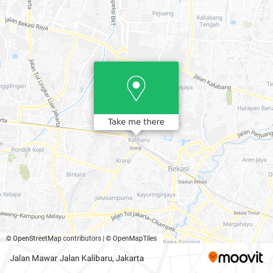Jalan Mawar Jalan Kalibaru map