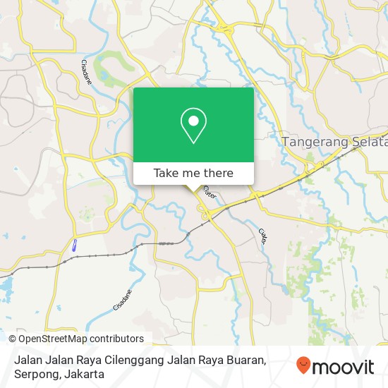 Jalan Jalan Raya Cilenggang Jalan Raya Buaran, Serpong map