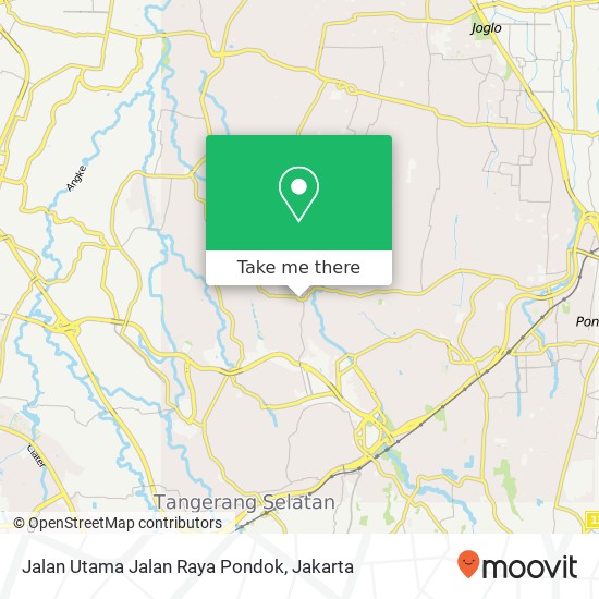 Jalan Utama Jalan Raya Pondok map