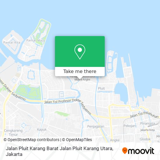 Jalan Pluit Karang Barat Jalan Pluit Karang Utara map