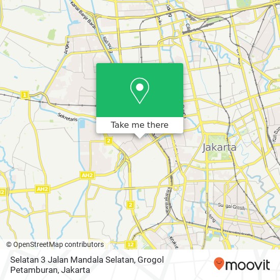 Selatan 3 Jalan Mandala Selatan, Grogol Petamburan map