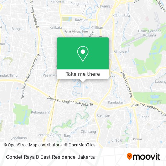 Condet Raya D East Residence map