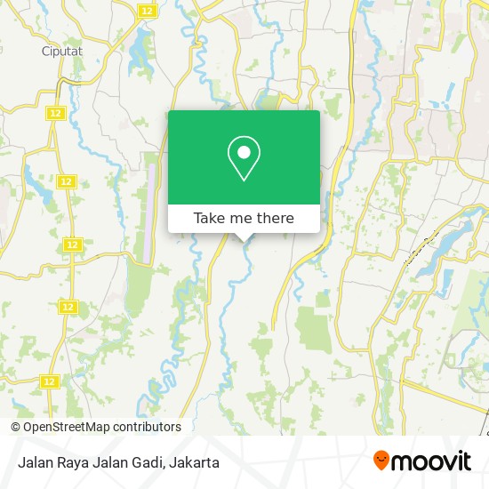 Jalan Raya Jalan Gadi map