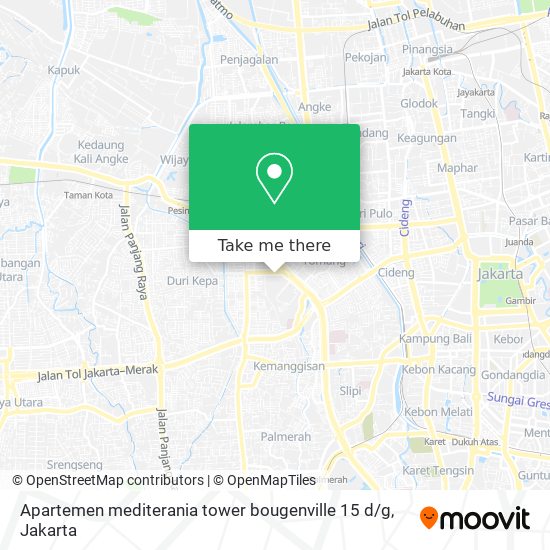 Apartemen mediterania tower bougenville 15 d / g map