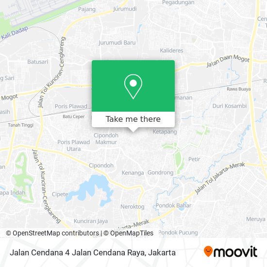 Jalan Cendana 4 Jalan Cendana Raya map