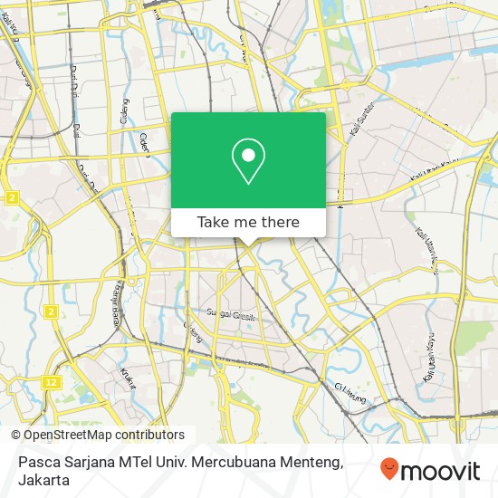 Pasca Sarjana MTel Univ. Mercubuana Menteng map