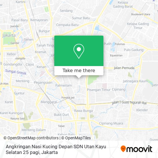 Angkringan Nasi Kucing Depan SDN Utan Kayu Selatan 25 pagi map