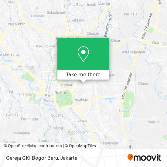 Gereja GKI Bogor Baru map