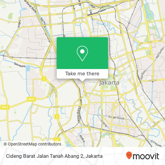 Cideng Barat Jalan Tanah Abang 2 map