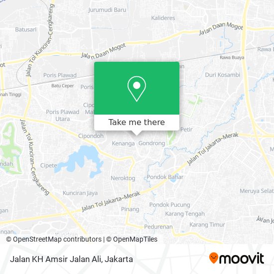 Jalan KH Amsir Jalan Ali map