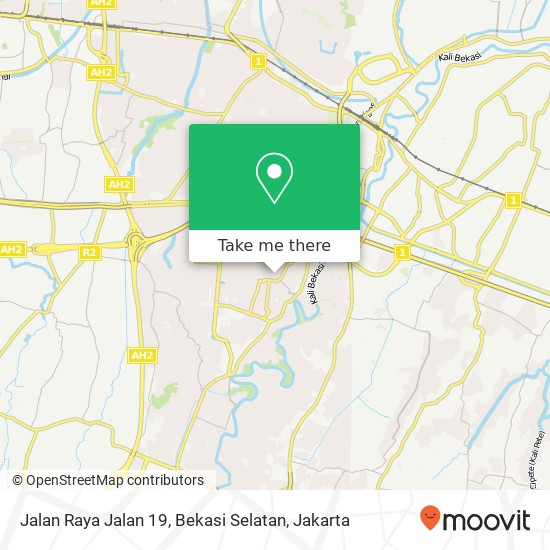 Jalan Raya Jalan 19, Bekasi Selatan map