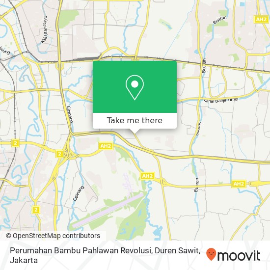 Perumahan Bambu Pahlawan Revolusi, Duren Sawit map