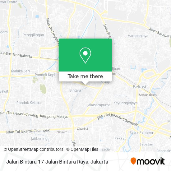 Jalan Bintara 17 Jalan Bintara Raya map