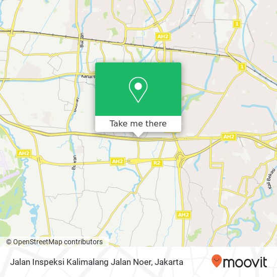 Jalan Inspeksi Kalimalang Jalan Noer map