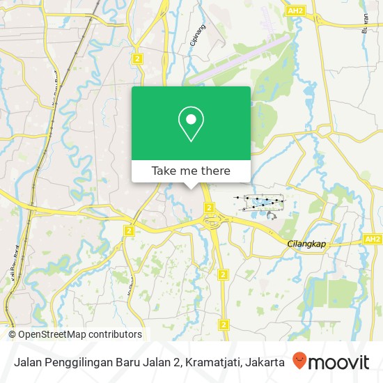 Jalan Penggilingan Baru Jalan 2, Kramatjati map