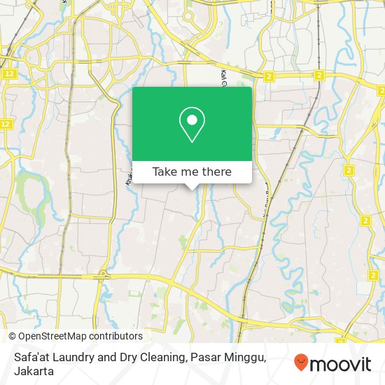 Safa'at Laundry and Dry Cleaning, Pasar Minggu map