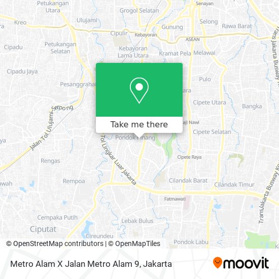 Metro Alam X Jalan Metro Alam 9 map