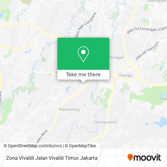 Zona Vivaldi Jalan Vivaldi Timur map