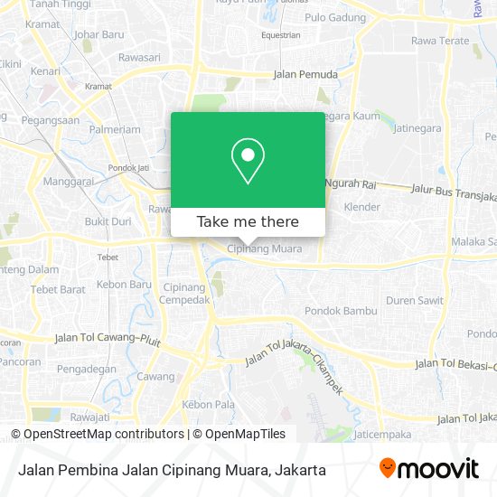 Jalan Pembina Jalan Cipinang Muara map