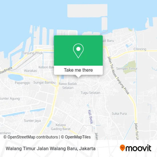 Walang Timur Jalan Walang Baru map