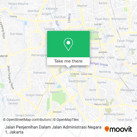 Jalan Penjernihan Dalam Jalan Administrasi Negara 1 map