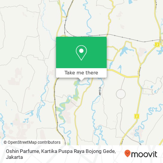 Oshin Parfume, Kartika Puspa Raya Bojong Gede map